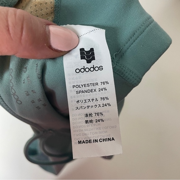 Adodos Size XL Sports Bra Sage Green Strappy - Picture 3 of 5